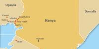 A map showing key sugar smuggling points along Kenyan borders. (Graphic: Supplied by ISS Today)