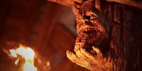 A gargoyle of Notre-Dame in the flames. Production still from 'Notre-Dame On Fire'. Image: courtesy of Universal Studios