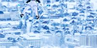 epa10370444 Anze Lanisek of Slovenia soars through the air during the Men's HS 140 competition at the FIS Ski Jumping World Cup in Engelberg, Switzerland, 17 December 2022.  EPA-EFE/PHILIPP SCHMIDLI