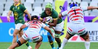 Nolusindiso Booi (Captain) of South Africa Women during the WXV 2 match between South Africa and Japan at DHL Stadium on September 27, 2024 in Cape Town, South Africa. (Photo by Grant Pitcher/Gallo Images)