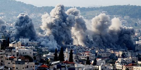 Israeli army blows up buildings in West Bank refugee camp; Hezbollah's slain chief to be buried on 23 February