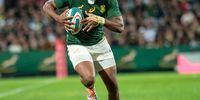 Centre Lukhanyo Am has been called up as a replacement for Makazole Mapimpi. Am was initially left out of the RWC 2023 squad because of a knee injury. (Photo: Anton Geyser / Gallo Images)