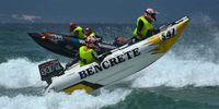 Action at the Trans Agulhas inflatable boat race, Stilbaai (29 December 2021). Image: Ruan Greeff