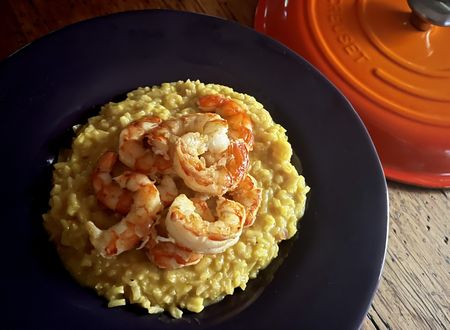 What’s cooking today: Saffron prawn risotto