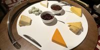 You choose your selection of cheeses which are then plated and served. (Photo: Tony Jackman)