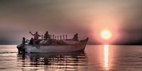Into the Sunset, Fishermen, Lake Malawi. Image: D. Lazarus