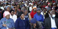 The community of Hammanskraal listens to President Cyril Ramaphosa on 08 June 2023. (Photo: Felix Dlangamandla)