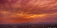 Sunrise over the Cape Flats. Photographer: Martin Fennell
