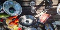 Preparing our bundu brunch. (Photo: Marita van der Vyver)<br>