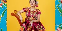 Women posing in a studio in Juchitan, Mexico, July, 2019. The women of the city of Juchitán – located in the Mexican state of Oaxaca – have for years fuelled a collective imagination that has placed them at the centre of many legends. In this city in southern Mexico, the women are known for their strength and independence, especially economically. It is an astonishing community that some even define as matriarchal. The women of Mexico’s Isthmus of Tehuantepec have achieved world renown for their colorful traditional dress, which was famously adopted by the artist Frida Kahlo. In July 2019, I went to Juchitán, where I met around 30 inhabitants and photographed them in their traditional outfits in an outdoor studio. I then framed each picture with traditional Mexican oil cloths, typical of the region. Their bright colours contrast with the softness of the portraits. © Delphine Blast, France, Shortlist, Professional, Creative, 2021 Sony World Photography Awards