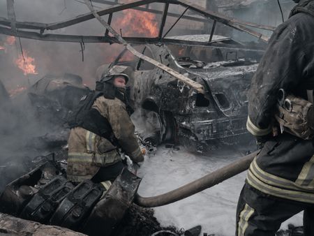 Russian strikes injure six in Ukraine, Kyiv issues air raid alert