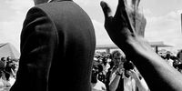 F.W. De Klerk campaigns during the elections, Soweto, April 1994.<br>                  <br>© paul weinberg