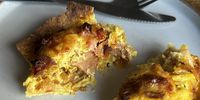 Diet and resolution-friendly bacon and cheese muffin quiches