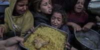 Palestinians at a Food Distribution Center in Southern Gaza
