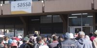 Hundreds of people mostly elderly and disabled wait in lines outside SASSA office on 30 April 2021 in Bellville, South Africa. (Photo: Gallo Images / Brenton Geach)