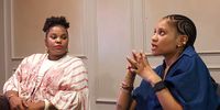 Centurion resident Naadiya Adams and Ferndale resident Busisiwe Mphapang discuss Joburg streetlights