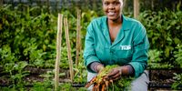Alice Sithole is a head market gardener at Neighbourhood Farm. (Photo: John Armstrong)<br>