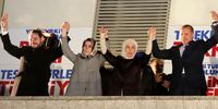 Turkey’s then prime minister Recep Tayyip Erdogan (R) cheers to supporters of the ruling Justice and Development Party (AKP) with his wife Emine (2rd-R), his daughter Esra Albayrak (2nd-L) and his son-in-law Berat Albayrak (L) in Ankara, Turkey, 30 March 2014. In early 2018, Lord Arbuthnot went on an official trip to Turkey and met with Berat Albayrak, then energy minister. Albayrak was extensively exposed in WikiLeaks publications. (Photo: Depo Photos/EPA)