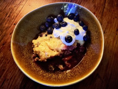 What’s cooking today: Self-saucing blueberry pudding
