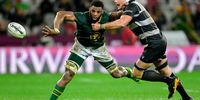 Vincent Tshituka of South Africa during the Qatar Airways Cup match between South Africa and Barbarians F.C at DHL Stadium on June 28, 2025 in Cape Town, South Africa. (Photo by Ashley Vlotman/Gallo Images)
