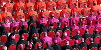 Cardinals and bishops attend the Ordinary Public Consistory for the Creation of new Cardinals held by Pope Francis at St. Peter's Square on September 30, 2023 in Vatican City, Vatican. Pope Francis holds a consistory for the creation of 21 new cardinals, the consistory falls before the start of the Synod on Synodality, set to take place in October. (Photo by Franco Origlia/Getty Images)