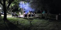 Around the campfire, Boteti River, Maun<br>