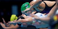 TOKYO, JAPAN - JULY 29: Tatjana Schoenmaker of Team South Africa competes in the Women's 200m Breaststroke Semifinal on day six of the Tokyo 2020 Olympic Games at Tokyo Aquatics Centre on July 29, 2021 in Tokyo, Japan. (Photo by Clive Rose/Getty Images)