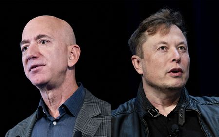 Elon Musk and Jeff Bezos Are Now Worth Almost Half a Trillion Dollars