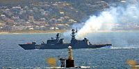 Currently docking in Simonstown:<br>Neustrashimy, Pennant no 772, is the lead ship of the Neustrashimy-class frigate (Russian designation Project 11540 Yastreb) of the Russian Navy's Baltic Fleet.<br>(Photo: Supplied)