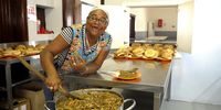 04/02/2020  SA Harvest - Nourishing Our Country - Cape Town. The Service Dining Rooms.<br>Masooda Peterson (Kitchen Mananger)<br>(Photo Joyrene Kramer)