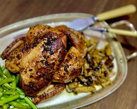 What’s cooking today: Garlic-soy roast chicken