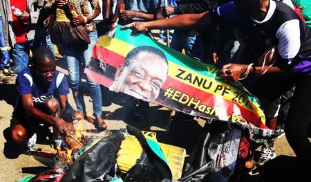 President Mnangagwa blames opposition MDC Alliance for ‘aiding and abetting’ post-election chaos