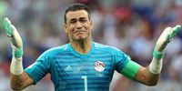 Goalkeeper Essam El-Hadary of Egypt reacts during the FIFA World Cup 2018 group A preliminary round soccer match between Saudi Arabia and Egypt in Volgograd, Russia, 25 June 2018. EPA-EFE/ZURAB KURTSIKIDZE 