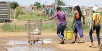 Residents of Jerusalema Informal Settlement in Lichtenburg walks more than 5-6 km to fetch water. Photo: Tiro Ramatlhatse