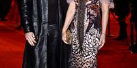 Damian Hurley and Elizabeth Hurley attend "The Devil Wears Prada: The Musical" World Premiere at the Dominion Theatre on December 01, 2024 in London, England. (Photo by Gareth Cattermole/Getty Images)