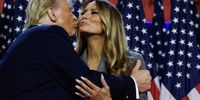 Donald and Melania Trump on 6 November 2024.<br> Photo: Ron Sachs/Getty Images