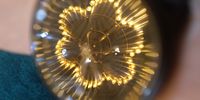 Watch face reflecting a chandelier in the Hagia Sophia, Istanbul. Image: Jason David Cane