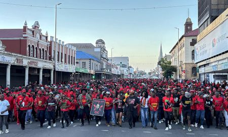 Streets of East London run red as EFF floods CBD in anticipation of Malema sentencing