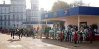 State Carriage arrive in Horse Guards Parade in London, to take President Cyril Ramaphosa of South Africa, King Charles III and the Queen Consort, and the Prince and Princess of Wales, to Buckingham Palace, on 22 November 2022 in London, England. (Photo: Yui Mok - WPA Pool/Getty Images)