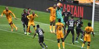 Orlando Pirates and Kaizer Chiefs players during the Carling Black Label Cup, semi-final match between Orlando Pirates and Kaizer Chiefs at FNB Stadium on 12 November, 2022 in Johannesburg, South Africa. (Photo: Lefty Shivambu/Gallo Images)