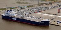 The 2017 naming ceremony for LNG carrier Christophe de Margerie in the Port of Bronka, Saint Petersburg, Russia. (Credit: Wikimedia Commons)
