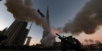  Dubai police officers fire a 1940 British-made 25-pounder cannon salute as a signal for the end of the first fasting day of the Muslim holy month of Ramadan in front of the Burj Khalifa in the Gulf Emirate of Dubai, United Arab Emirates, 12 March 2024. Some Muslim countries started the holy month of Ramadan on Monday 11 March 2024; in others, it began on 12 March. The Muslims' holy month of Ramadan is the ninth month in the Islamic calendar and it is believed that the revelation of the first verse in the Koran was during its last 10 nights. It is celebrated yearly by praying during the night time and abstaining from eating, drinking, and sexual acts during the period between sunrise and sunset. It is also a time for socializing, mainly in the evening after breaking the fast and a shift of all activities to late in the day in most countries.  EPA-EFE/ALI HAIDER