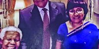 Pravin Gordhan and his wife Vani with Nelson Mandela. (Photo: Supplied)