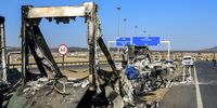 Burnt trucks on 10 July 2021 near Mooi River. The protests are reportedly and believed to be about the incarceration of former president Jacob Zuma. (Photo: Gallo Images / Darren Stewart)