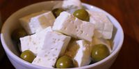 Feta with olives, always a good match. (Photo: Andrew Newby)