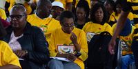 Many residents showed up at the public hearings on the NHI Bill with yellow NHI T-shirts handed out by the ANC . PHOTO: Denvor De Wee/Spotlight