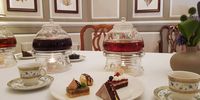 The Mount Nelson Hotel blend of six black teas from African and Asia flavoured with rose petals pairs well with chocolate and the exquisite miniature cakes served at afternoon tea. (Photo: Patrick Heathcock)<br>