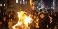 Ultra-Orthodox Jews light a bonfire in the neighborhood of Mea Shearim during the holy day of Lag Ba'Omer in Jerusalem, 08 May 2023. The day marks the anniversary of the death of Rabbi Shimon bar Yochai, a sage from some 1,800 years ago, and the day on which he revealed the secrets of the 'kabbalah,' or Jewish mysticism.  EPA-EFE/ABIR SULTAN