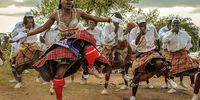 Dinaka dancers at a wedding in GaPhaahla in Limpopo. (Photo: Lucas Ledwaba)
