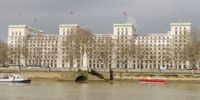The Ministry of Defence in London, UK. The MOD claims that all UK military personnel in Saudi Arabia are under UK command and control. But new information suggests the chain of command on the ground in Saudi Arabia is different. (Wiki Commons)
